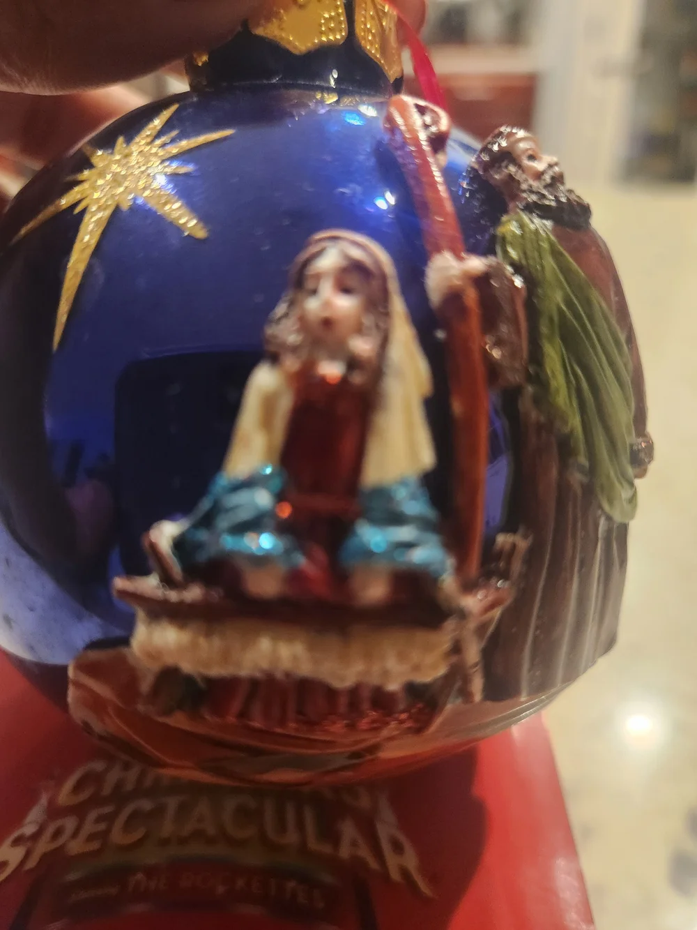 Radio City Christmas Spectacular  Hand-crafted Glass Nativity Ornament